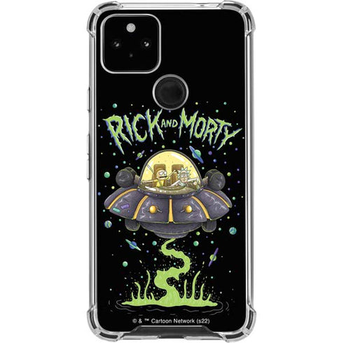 Adult Swim Rick and Morty Spaceship Google Pixel 5a 5G Clear Case